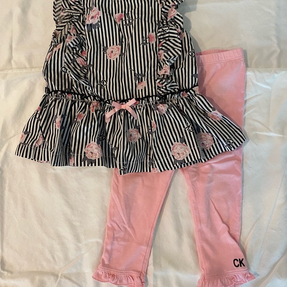 Toddler 18mo. Calvin Klein top/pant outfit. Baby Gap dress w bloomer. - Picture 2 of 13